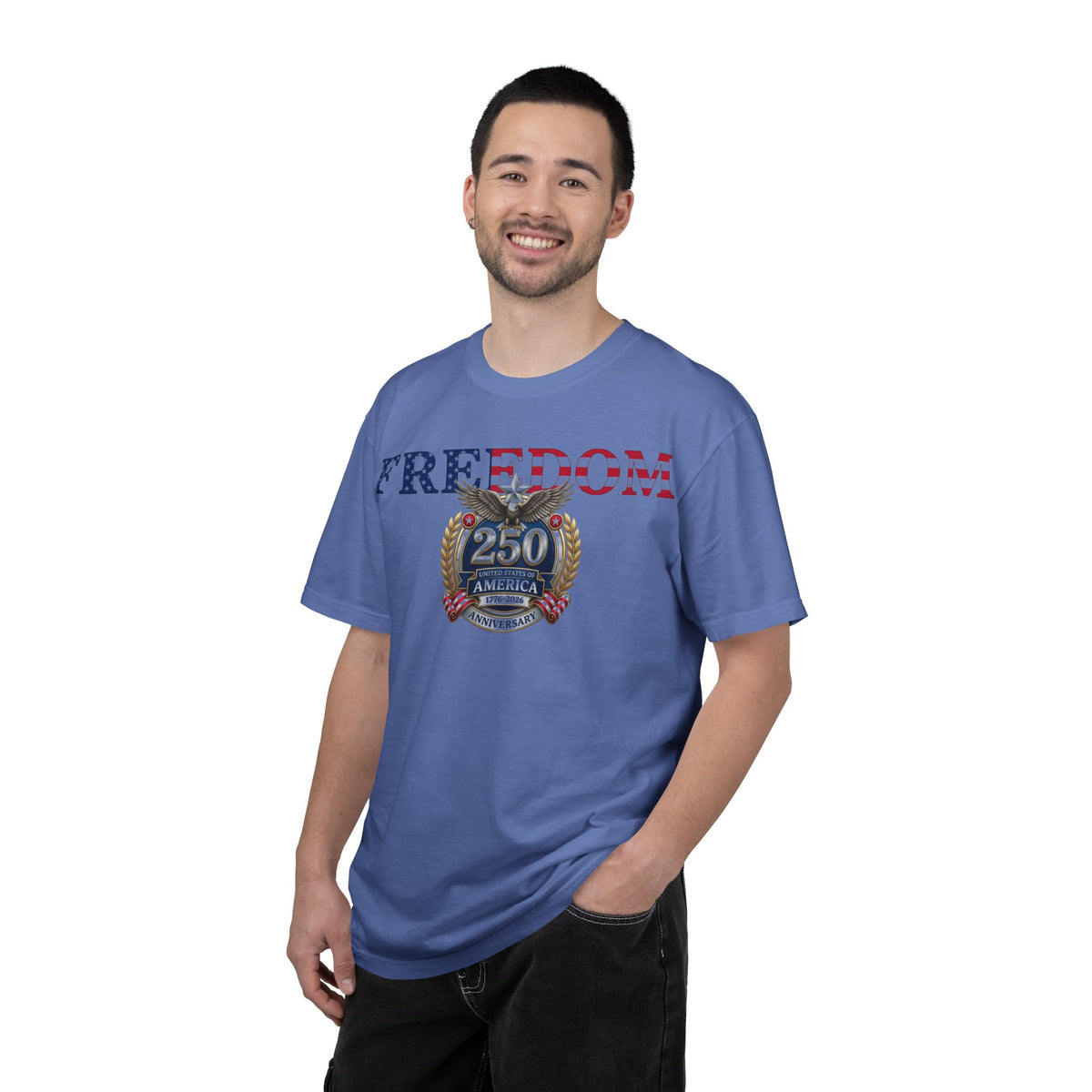 Freedom America 250 Shirt, Semiquincentennial 1776-2026 Tee, Patriotic Anniversary Shirt, Fourth Of July Gift