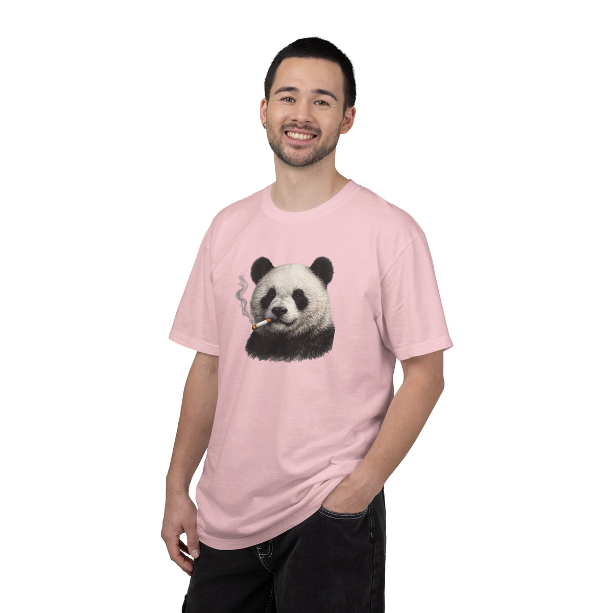 Smoky Panda Tee — Graphic Panda Smoking Design T-Shirt