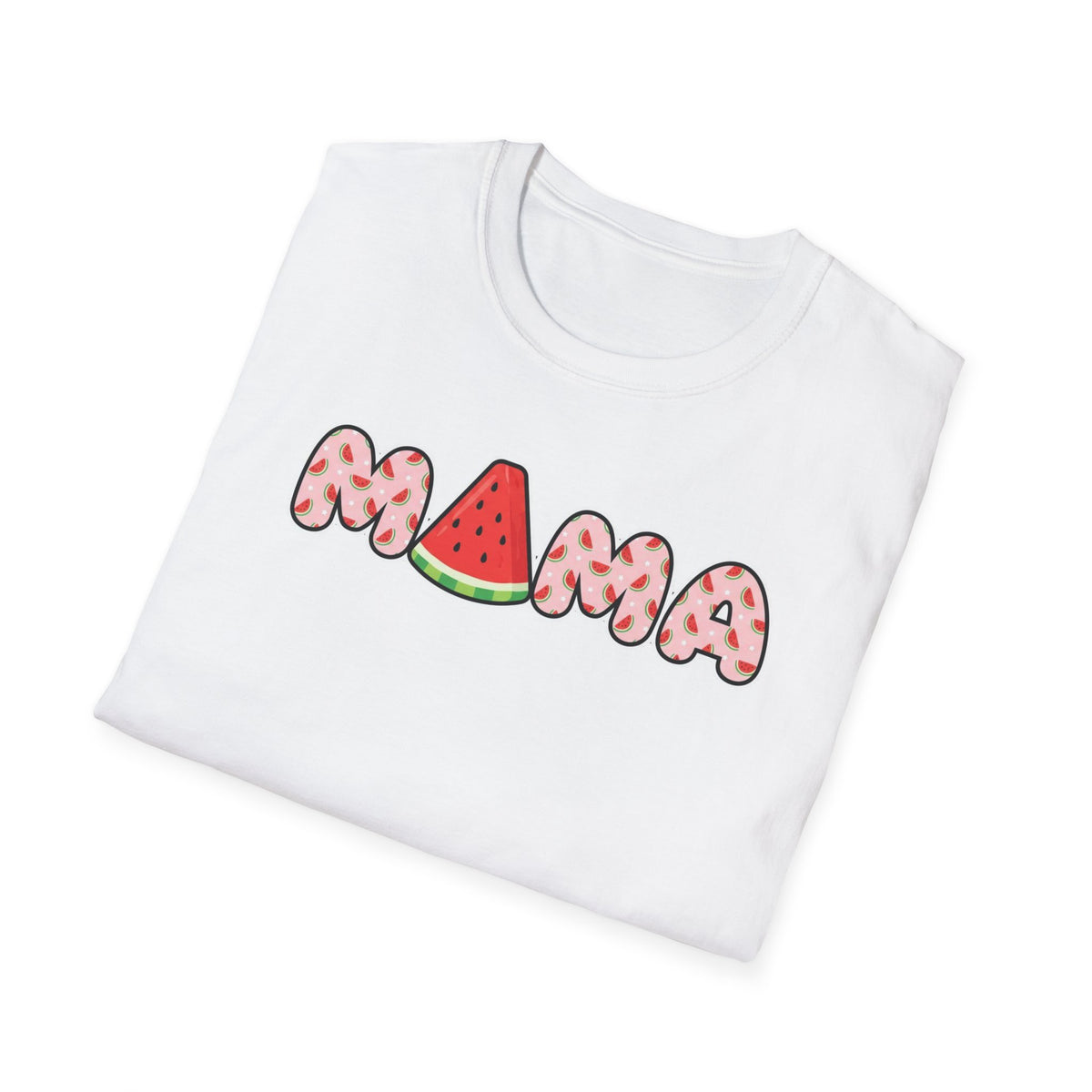 Mama Shirt, Watermelon Letters Summer Mom Tee, Mothers Day Gift
