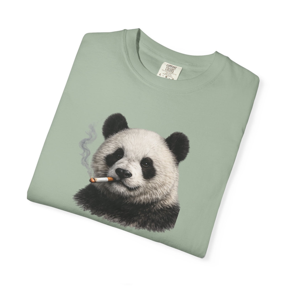 Smoky Panda Tee — Graphic Panda Smoking Design T-Shirt
