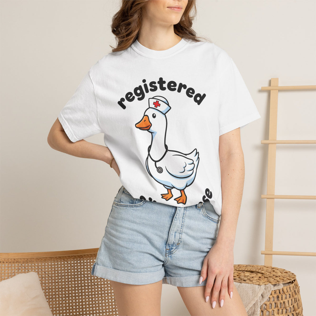 Registered Silly Goose Bold Shirt, Nurse Cap Goose Tee, Funny RN Humor Shirt, Nurse Gift