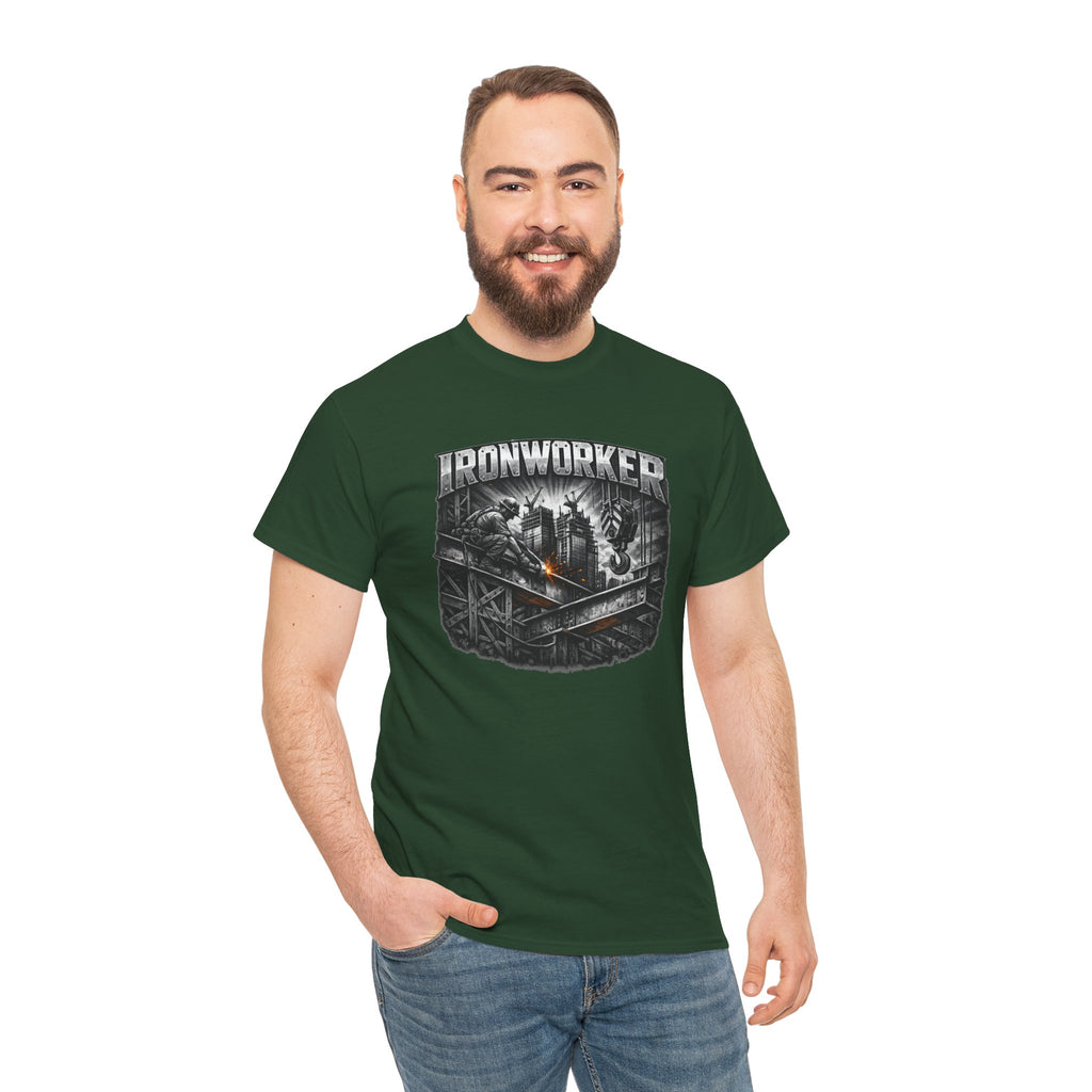 Ironworker Shirt, Steel Worker Graphic Tee, Construction Crew Gift