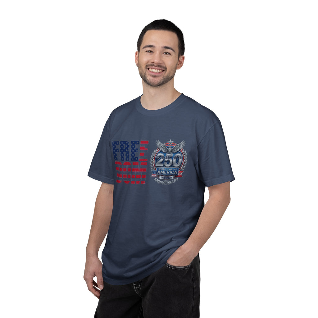 Freedom 250 Stacked Shirt, America Semiquincentennial Crest Tee, Patriotic 1776-2026 Shirt, July 4th Gift