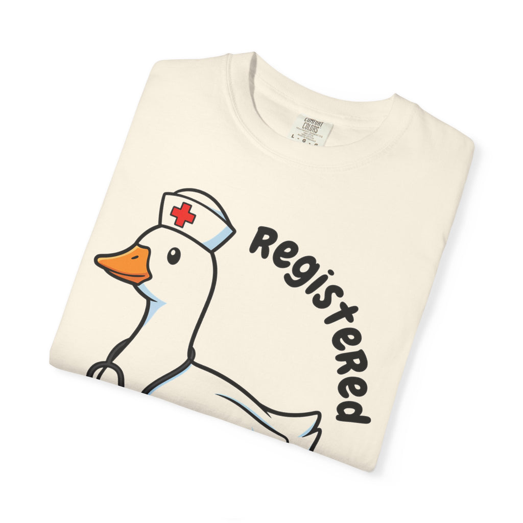 Registered Silly Goose Curved Shirt, Nurse Goose Stethoscope Tee, Funny Nurse Shirt, RN Gift