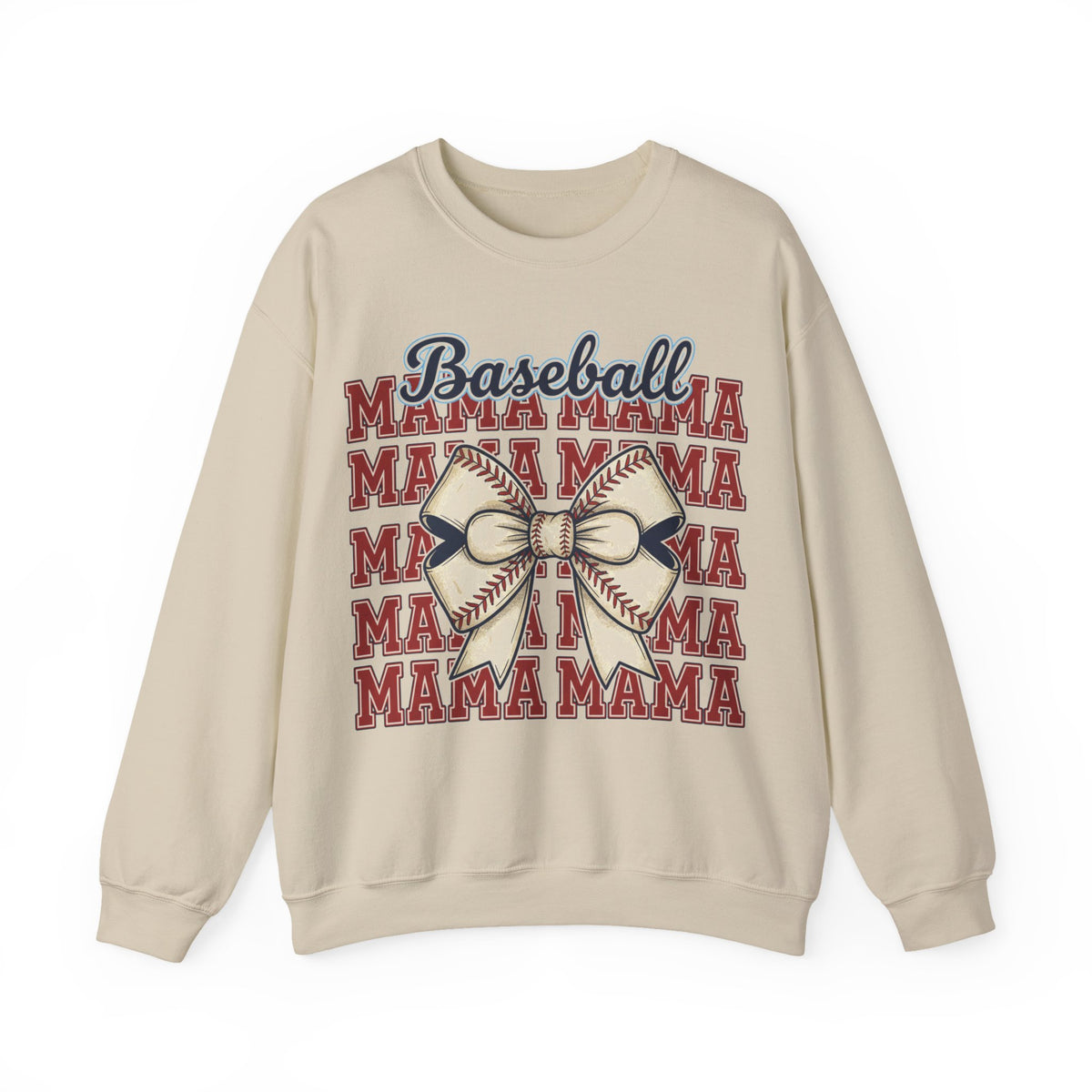 Baseball Mama Sweatshirt, Retro Stacked Mama Baseball Bow Sweatshirt, Baseball Mom Gift, Game Day Sweatshirt, Softball Mama Sweatshirt, Spor