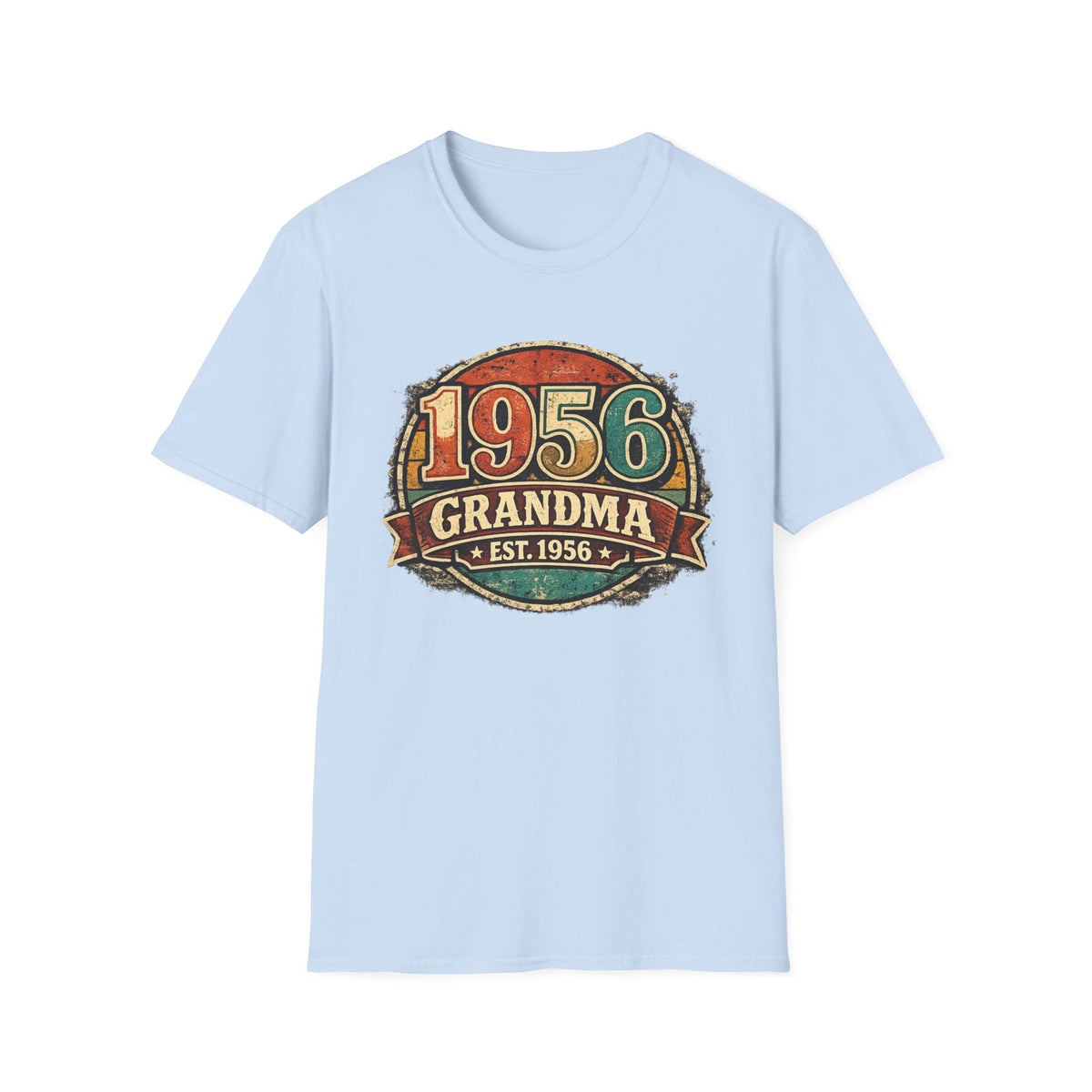 1956 Grandma T-Shirt – Vintage Established 1956 Birthday Gift