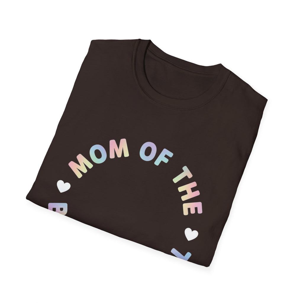 Mom of the Birthday Girl T-Shirt — Pastel Circle Birthday Mom Tee