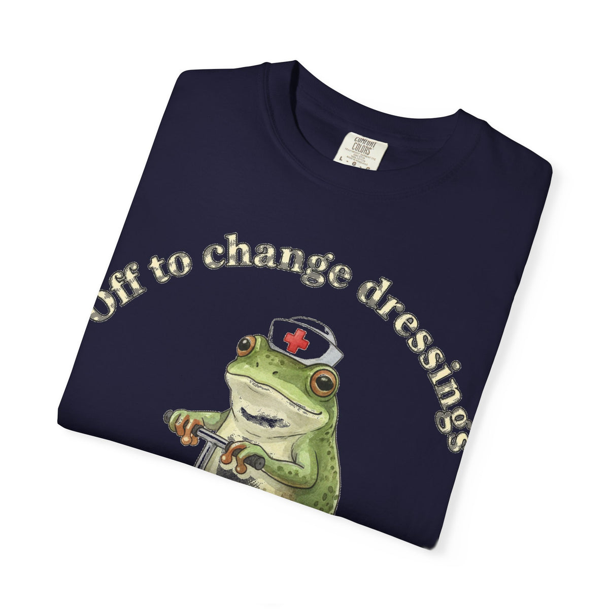 Off To Change Dressings Shirt, Funny Nurse Frog Scooter Tee, Wound Care Nurse Shirt, RN Gift