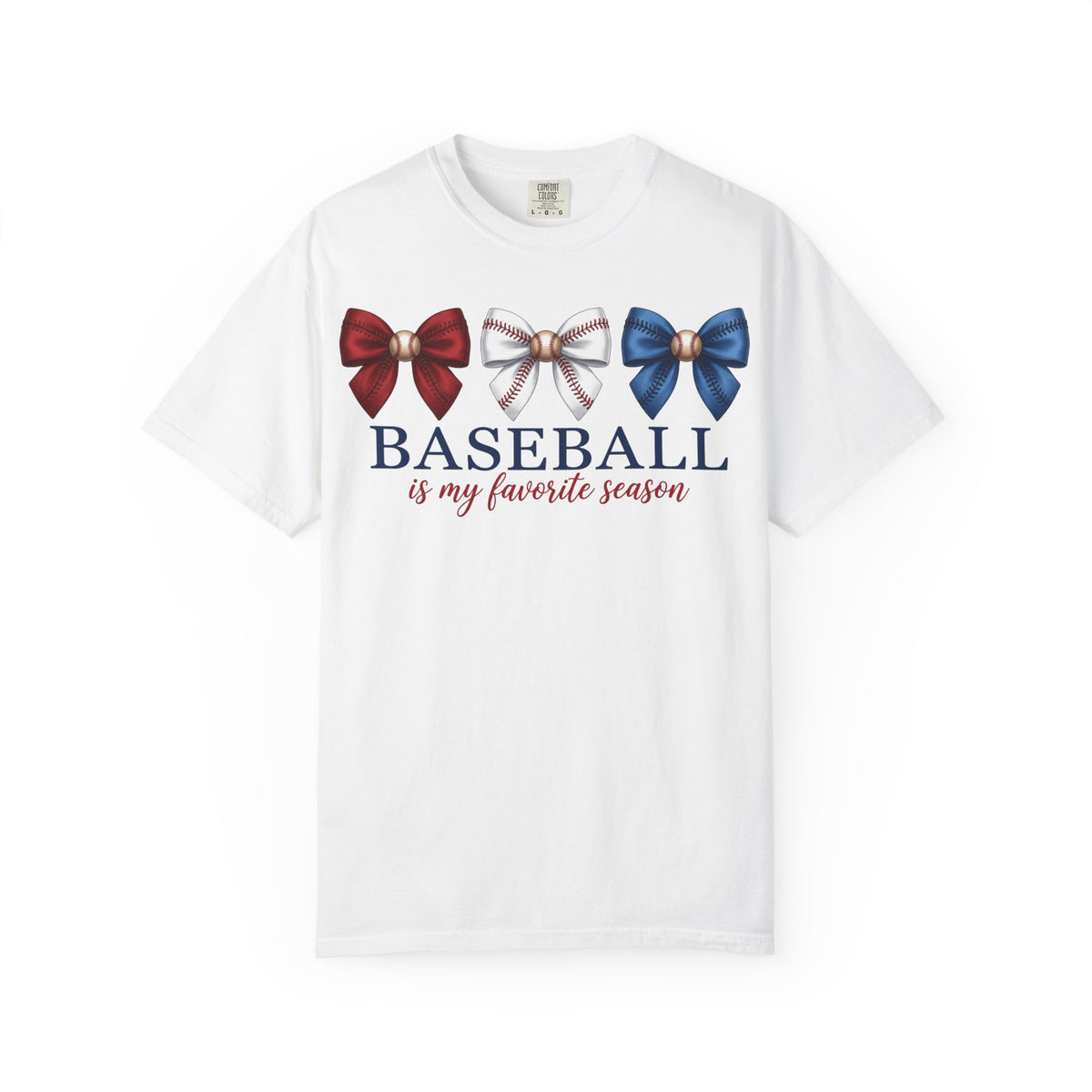 Baseball Is My Favorite Season Shirt, Coquette Baseball Bows Tee, Baseball Mom Shirt, Game Day Gift