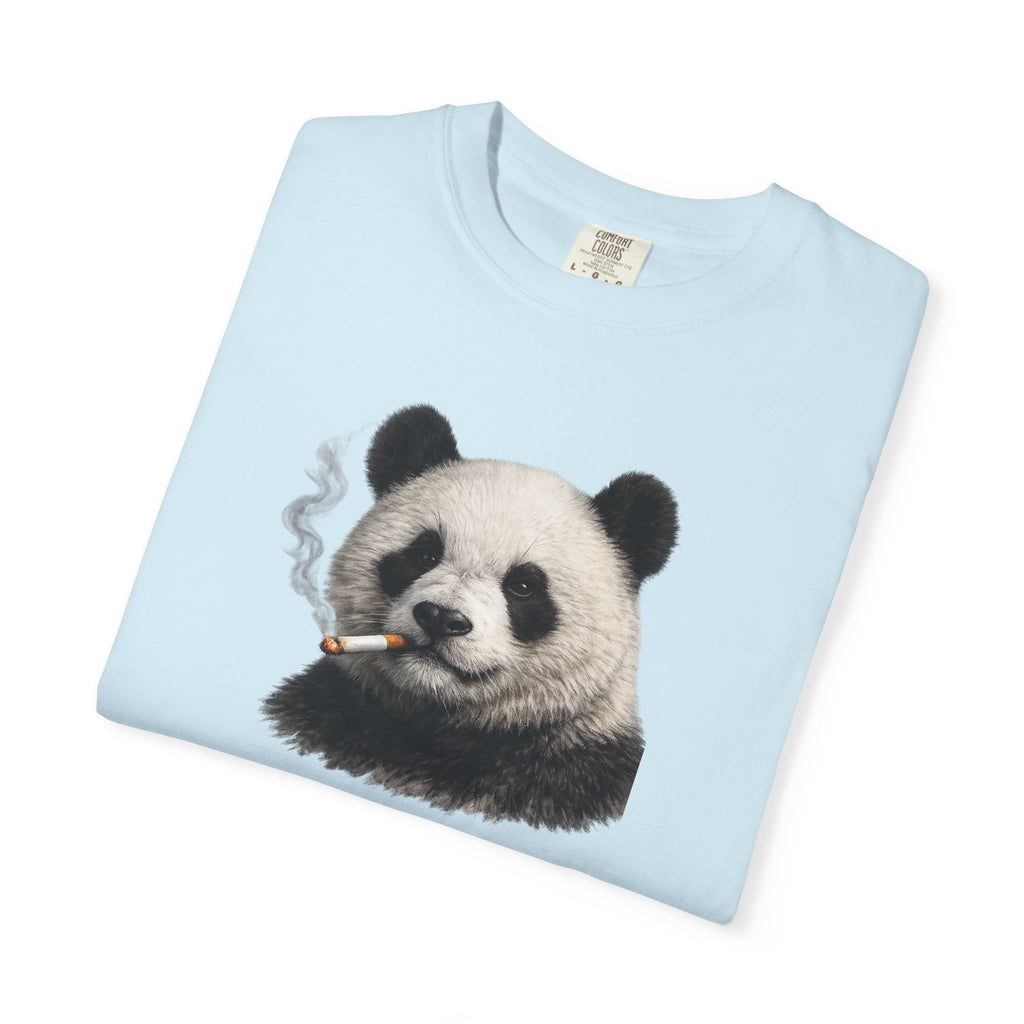 Smoky Panda Tee — Graphic Panda Smoking Design T-Shirt