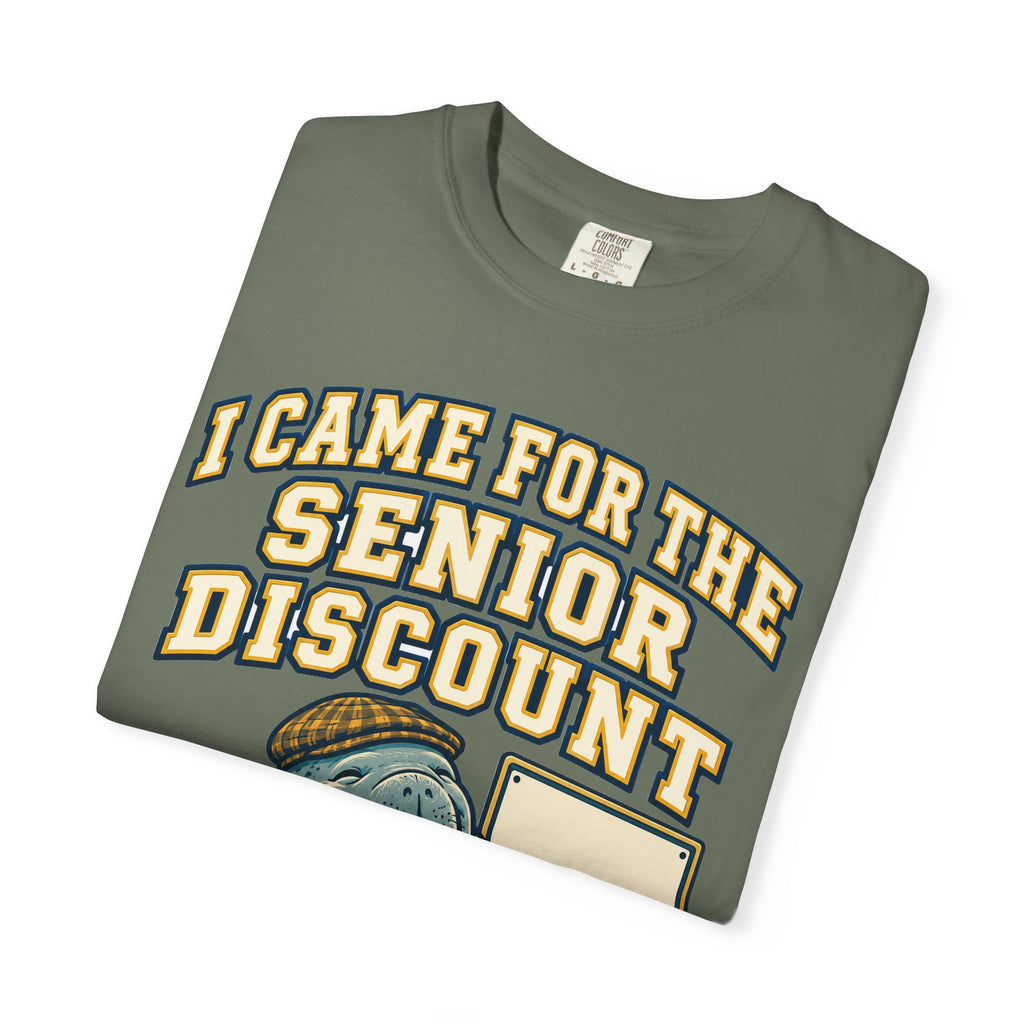 Funny Retirement Shirt I Came For The Senior Discount, Retirement Gift Tee, Comfort Colors Graphic Shirt