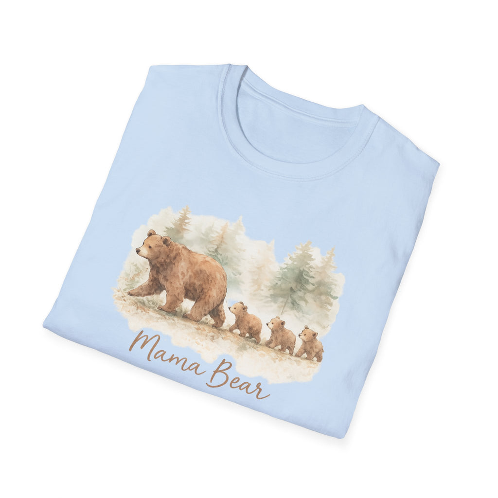 Mama Bear T-Shirt — Woodland Bear Mom Graphic Tee