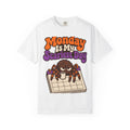 Monday Is My Scariest Day Halloween Shirt, Funny Spider Coffee Tee, Retro Spooky Humor