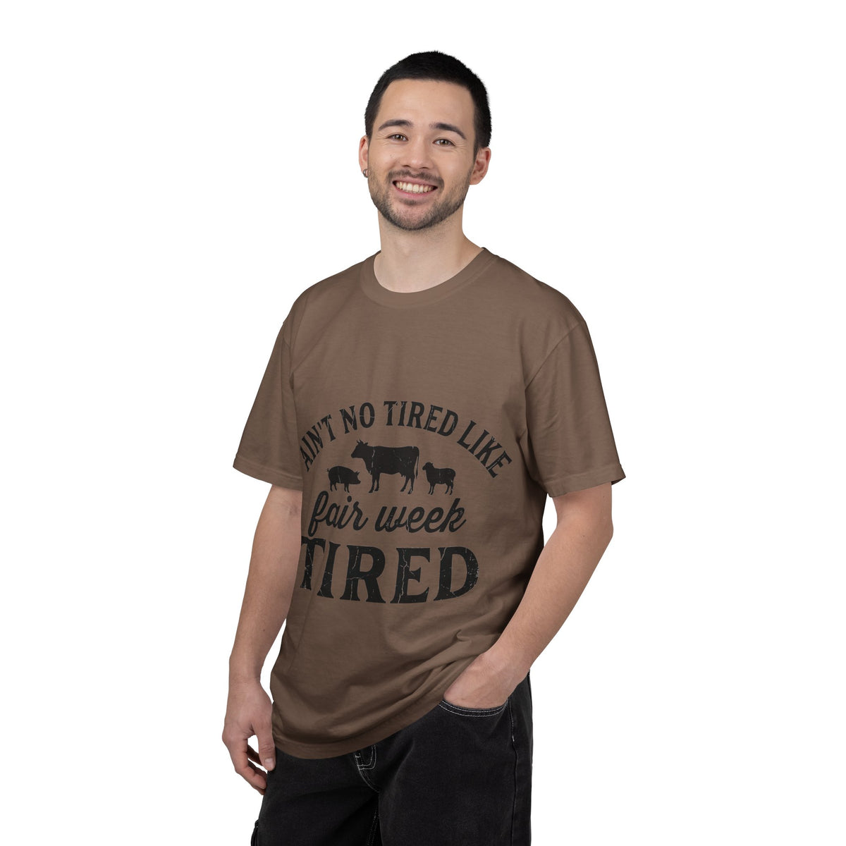 Ain't No Tired Like Fair Week Tired Shirt, Funny Livestock Show Tee, County Fair Mom Shirt, 4H Gift