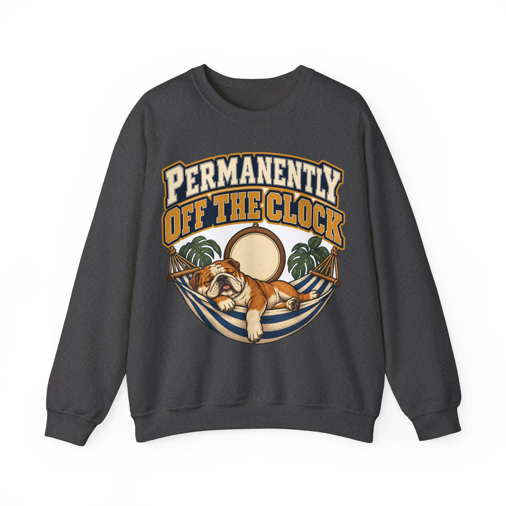 funny retirement Sweatshirt Permanently Off The Clock Sweatshirt, Retired Funny Graphic Sweatshirt,