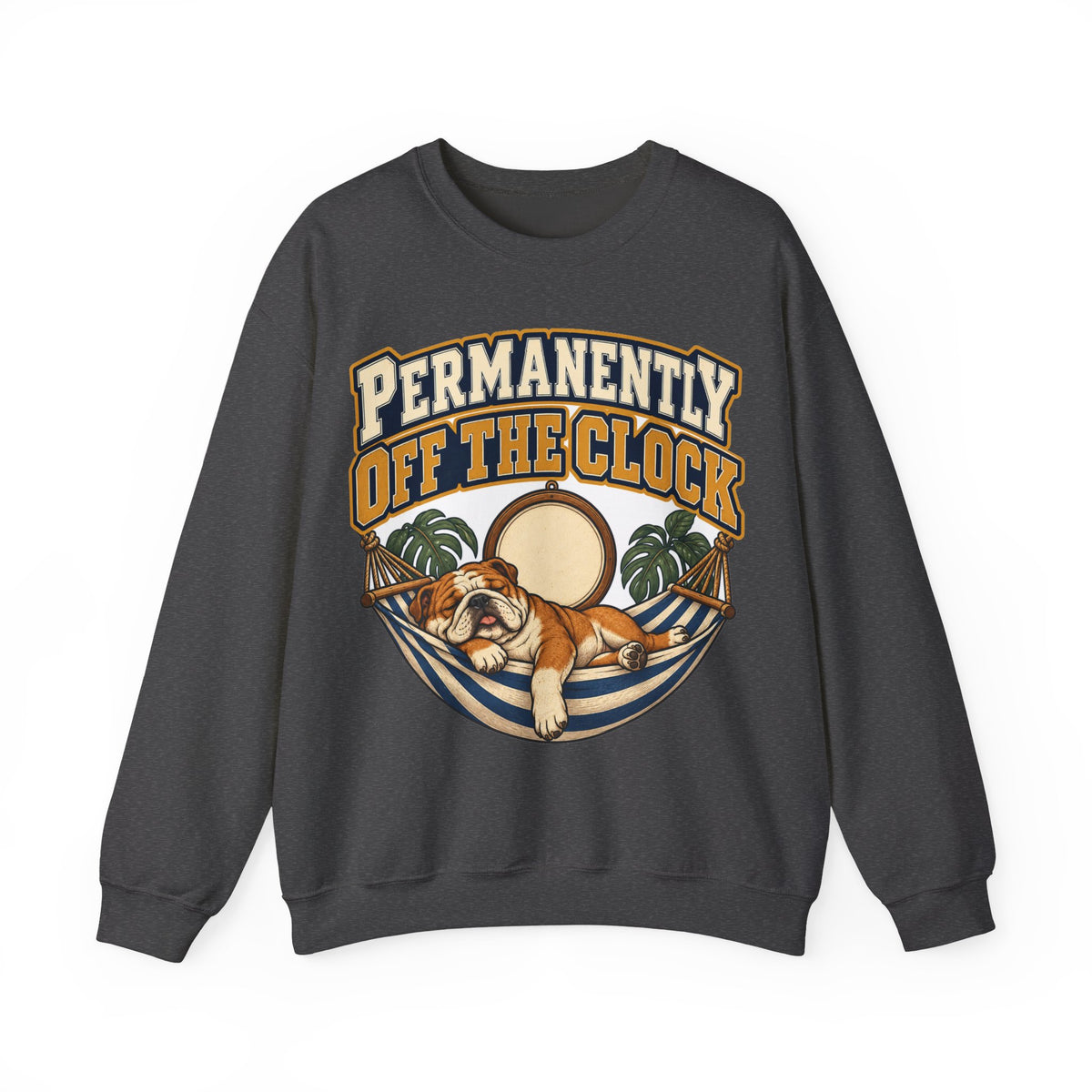 funny retirement Sweatshirt Permanently Off The Clock Sweatshirt, Retired Funny Graphic Sweatshirt,
