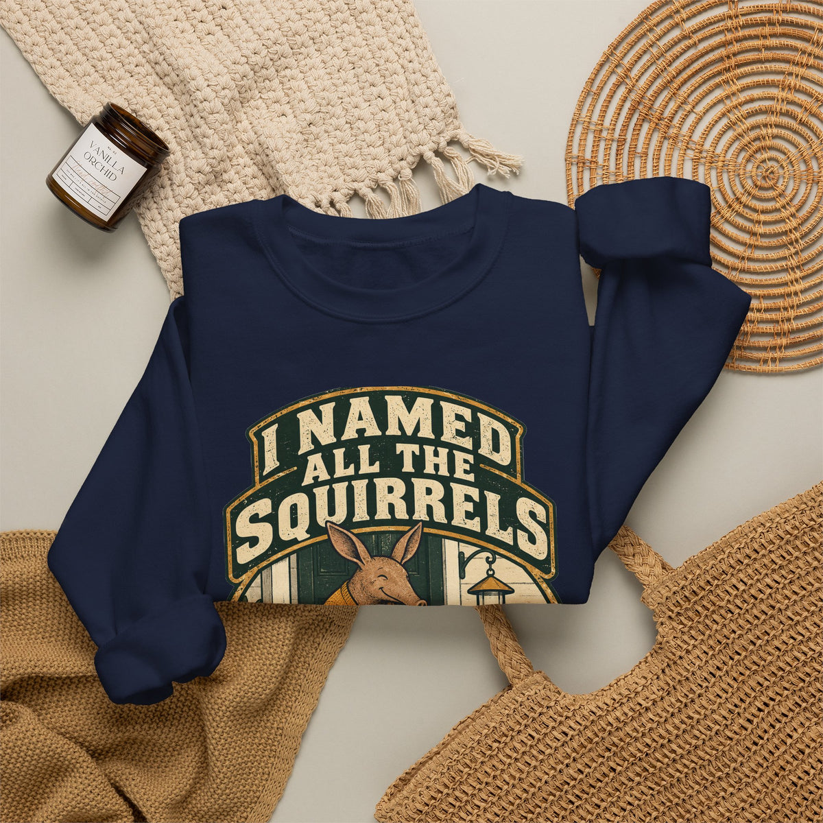 Funny Retirement Sweatshirt I Named All The Squirrels Retired Gift Comfort Colors Tee for Men and Women