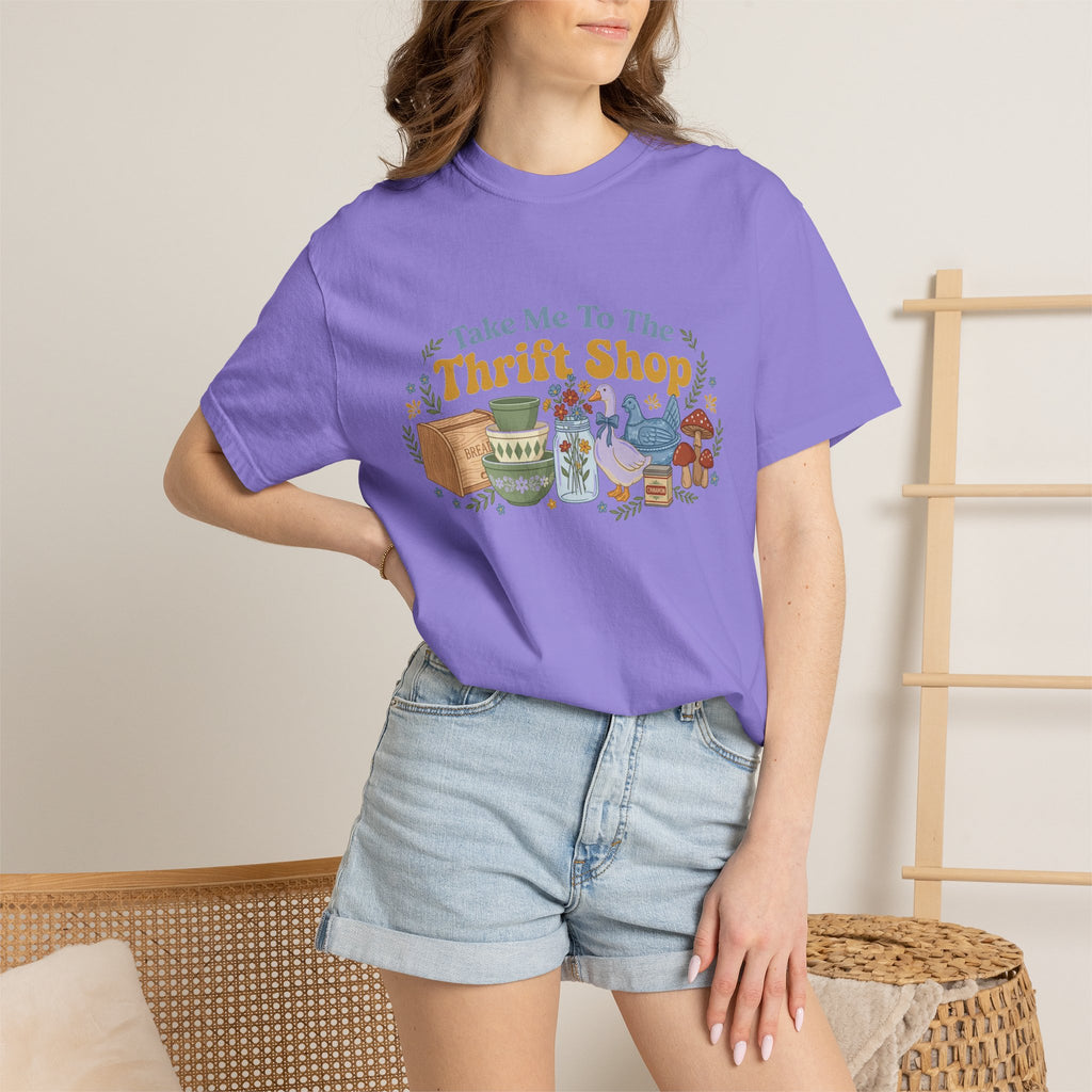 Take Me To The Thrift Shop Wide Shirt, Retro Thrift Finds Tee, Vintage Pyrex Shirt, Thrifter Gift