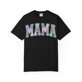 Mama Patchwork Shirt, Pastel Faux Applique Varsity Tee, Shabby Chic Mom Shirt, Mothers Day Gift