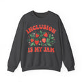Inclusion Is My Jam Sweatshirt, Retro Strawberry SPED Teacher Sweatshirt, Special Education Gift, Inclusive Classroom Sweatshirt, Para Educa