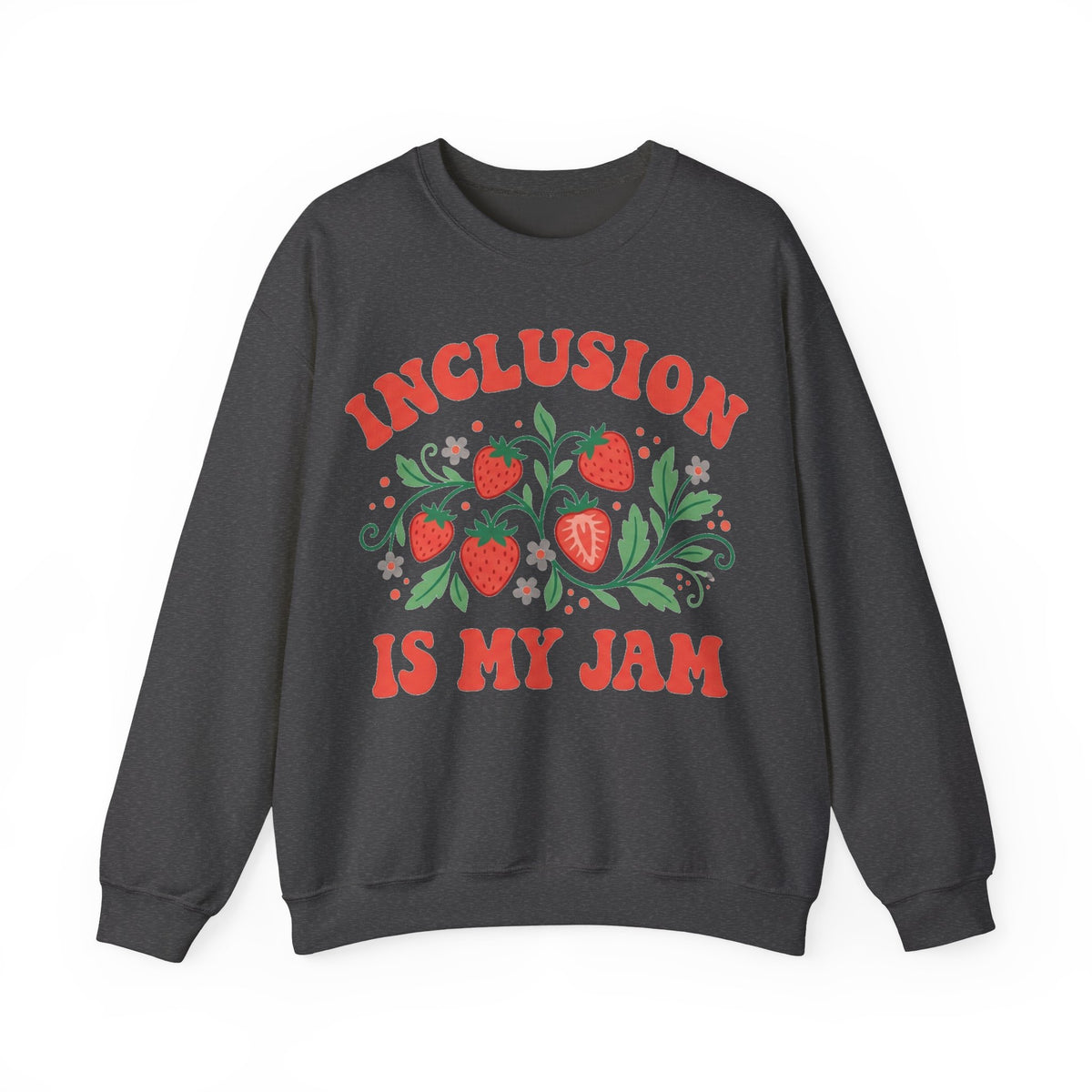 Inclusion Is My Jam Sweatshirt, Retro Strawberry SPED Teacher Sweatshirt, Special Education Gift, Inclusive Classroom Sweatshirt, Para Educa