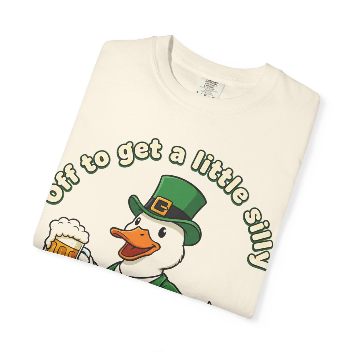 Off To Get A Little Silly Duck Shirt, Leprechaun Suit Beer Duck Tee, Funny St Patricks Day Shirt, Irish Gift