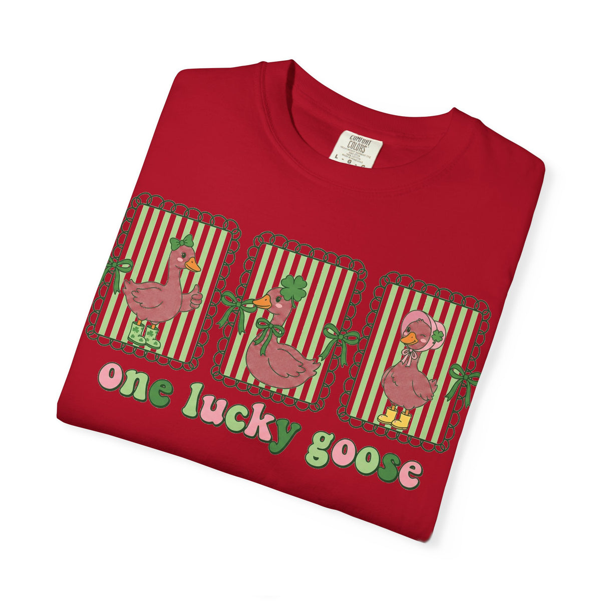 One Lucky Goose Shirt, St Patricks Day Goose Trio Tee, Funny Irish Shirt, Shamrock Gift