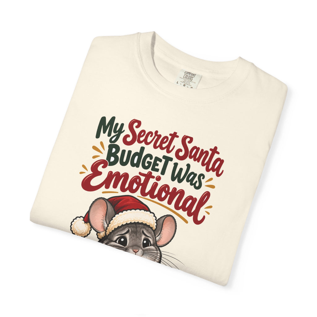 Funny Secret Santa Gift My Secret Santa Budget Was Emotional Shirt, Office Party Shirt, Coworker Christmas Gift Idea