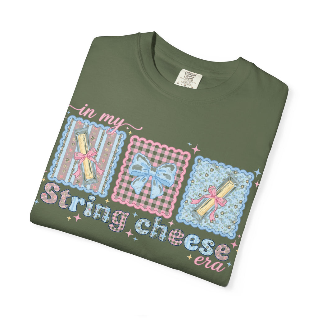 In My String Cheese Era Shirt, Coquette Bow Snack Tee, Funny Girl Dinner Shirt, Cute Gift