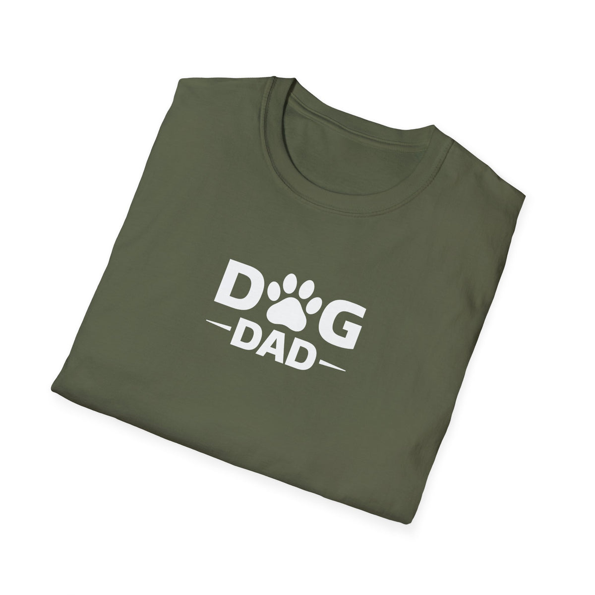 Dog Dad T-Shirt — Paw Print Graphic Tee for Pet Owners