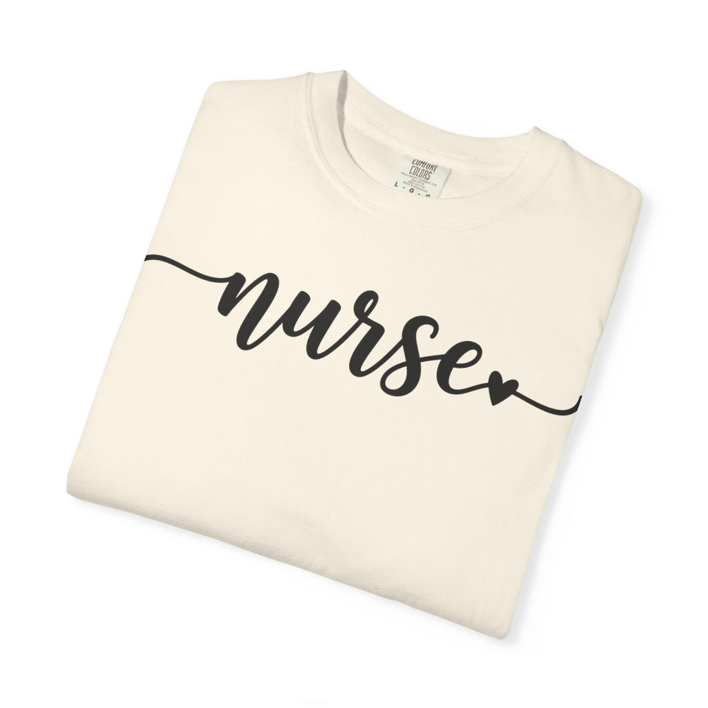 Nurse Script Shirt, Flourish Hand Lettered Nurse Tee, Minimal RN Shirt, Nurse Week Gift