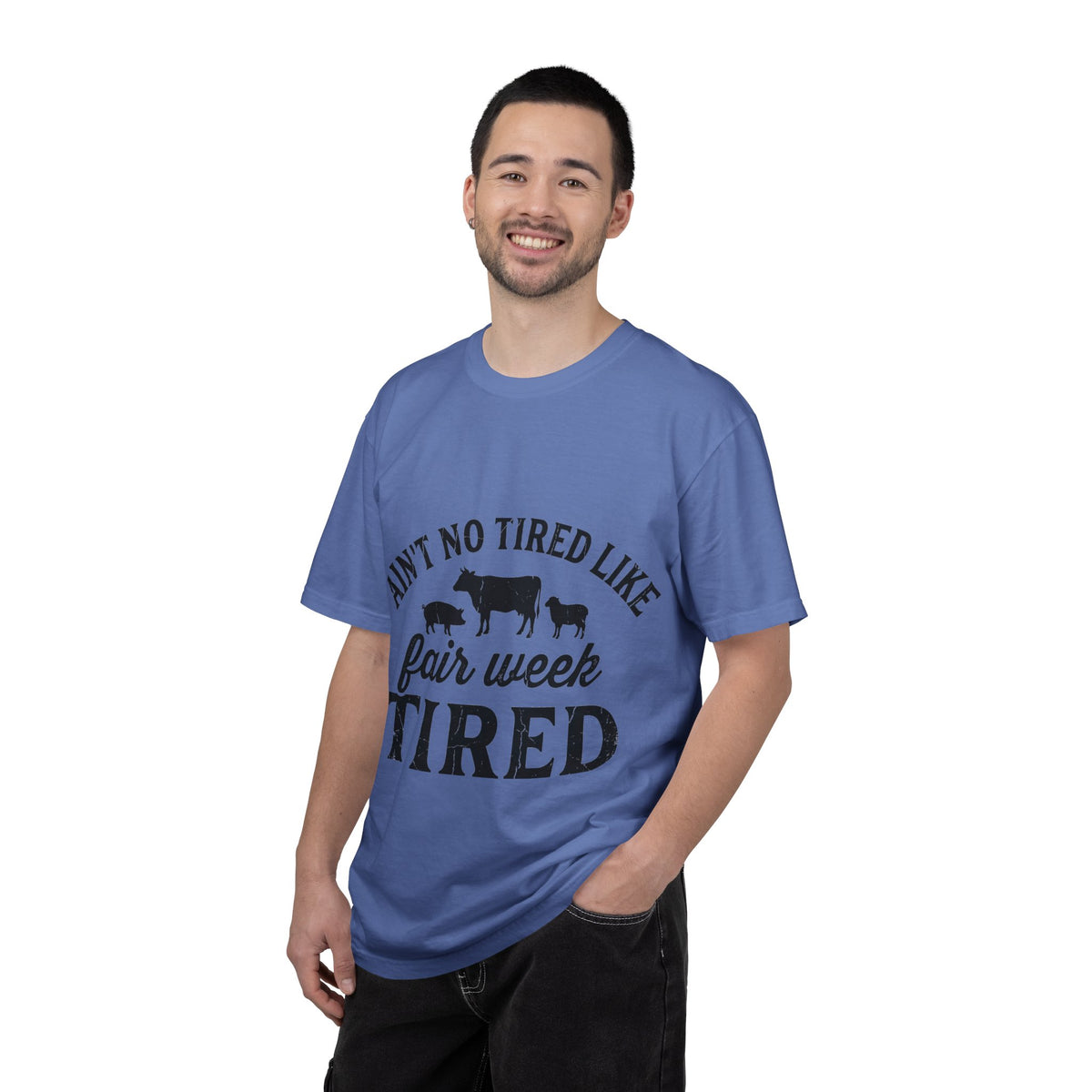 Ain't No Tired Like Fair Week Tired Shirt, Funny Livestock Show Tee, County Fair Mom Shirt, 4H Gift
