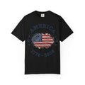 America 1776 2026 Arched Shirt, Vintage Flag Splash Tee, Patriotic Americana Shirt, Independence Day Gift