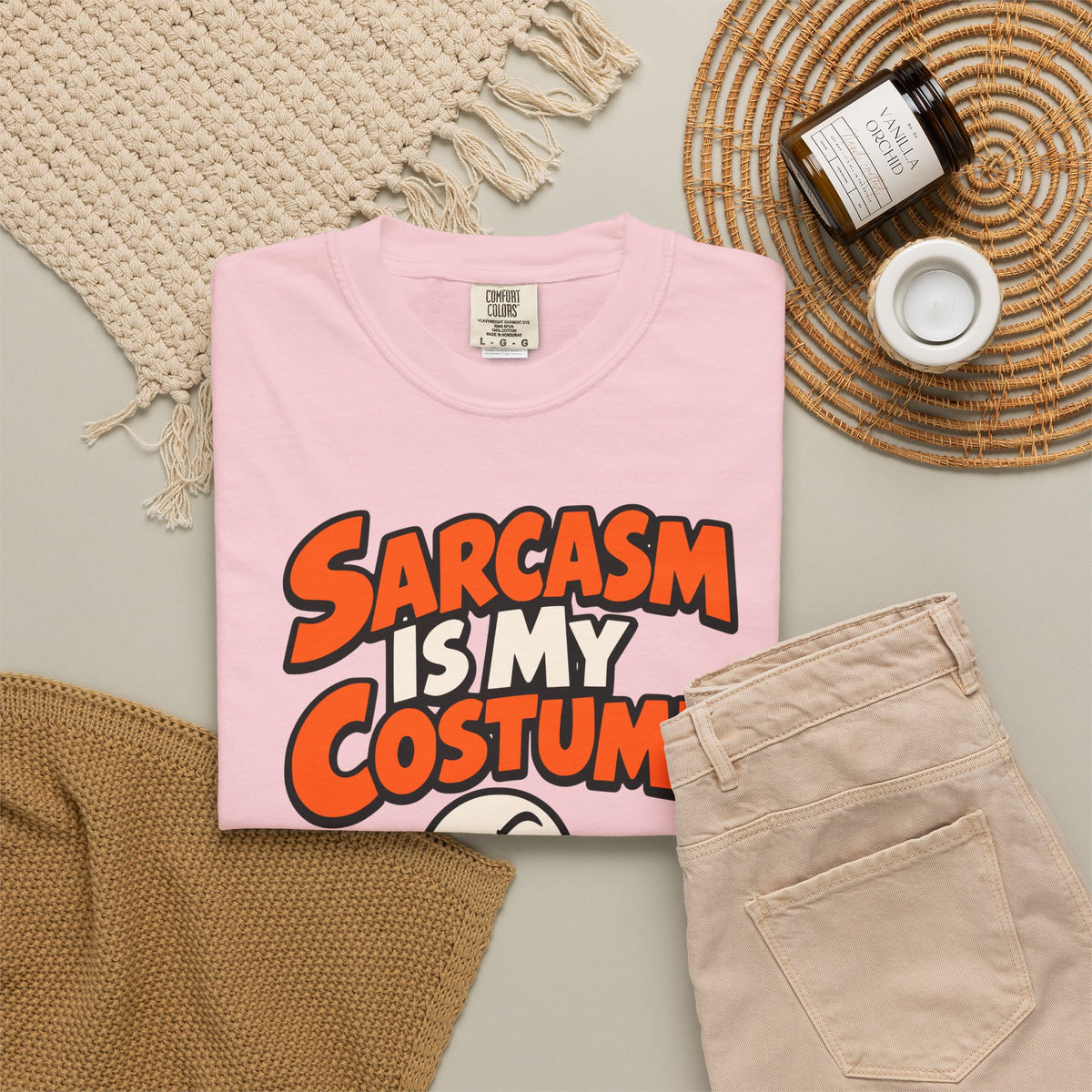 Sarcasm Is My Costume Halloween Shirt, Funny Ghost Tee, Retro Sarcastic Humor