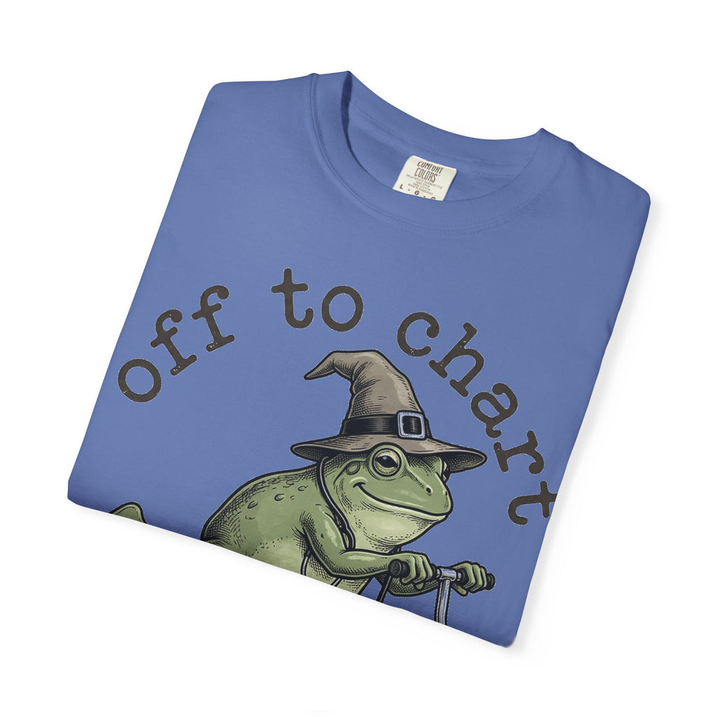 Off To Chart Etched Frog Shirt, Vintage Nurse Frog Scooter Tee, Charting Humor Shirt, RN Gift