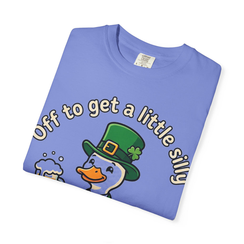 Off To Get A Little Silly Bold Shirt, Leprechaun Duck Beer Tee, Funny St Patricks Day Shirt, Irish Gift