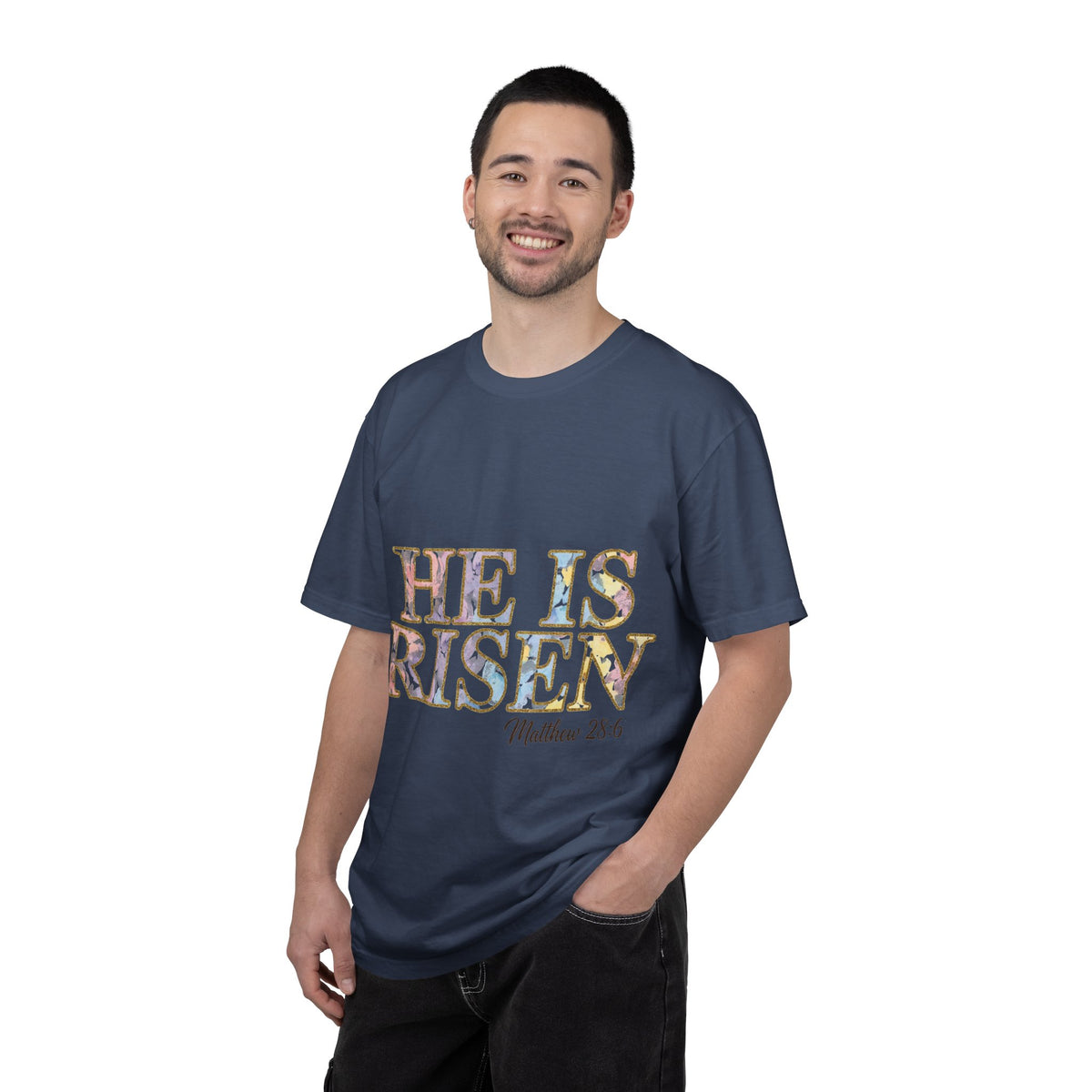 He Is Risen Shirt, Matthew 28:6 Easter Tee, Watercolor Christian Easter Shirt, Faith Gift