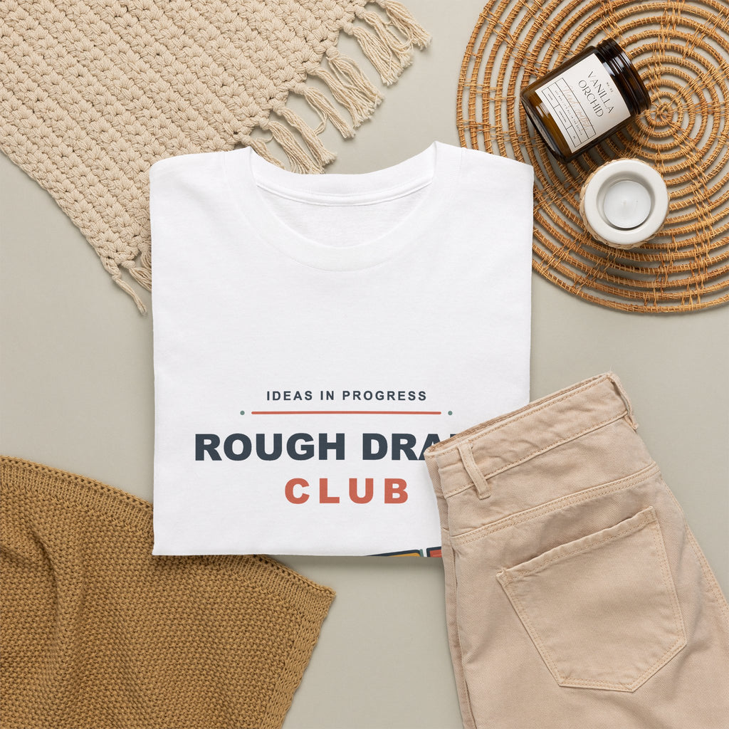 Rough Draft Club T-Shirt – Ideas First, Straight Lines Later