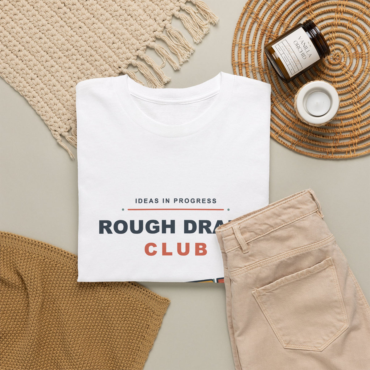 Rough Draft Club T-Shirt – Ideas First, Straight Lines Later