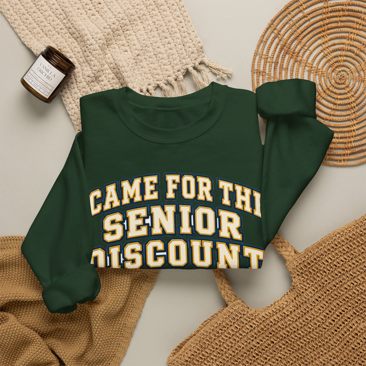 Funny Retirement Sweatshirt I Came For The Senior Discount, Retirement Gift Sweatshirt, Graphic Sweatshirt