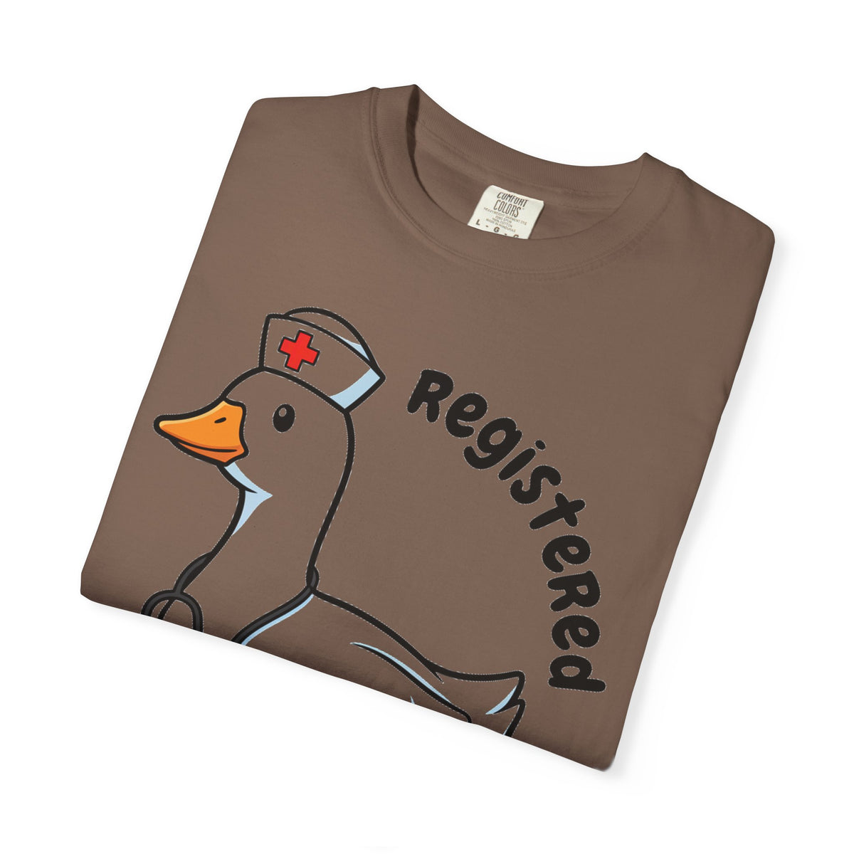 Registered Silly Goose Curved Shirt, Nurse Goose Stethoscope Tee, Funny Nurse Shirt, RN Gift