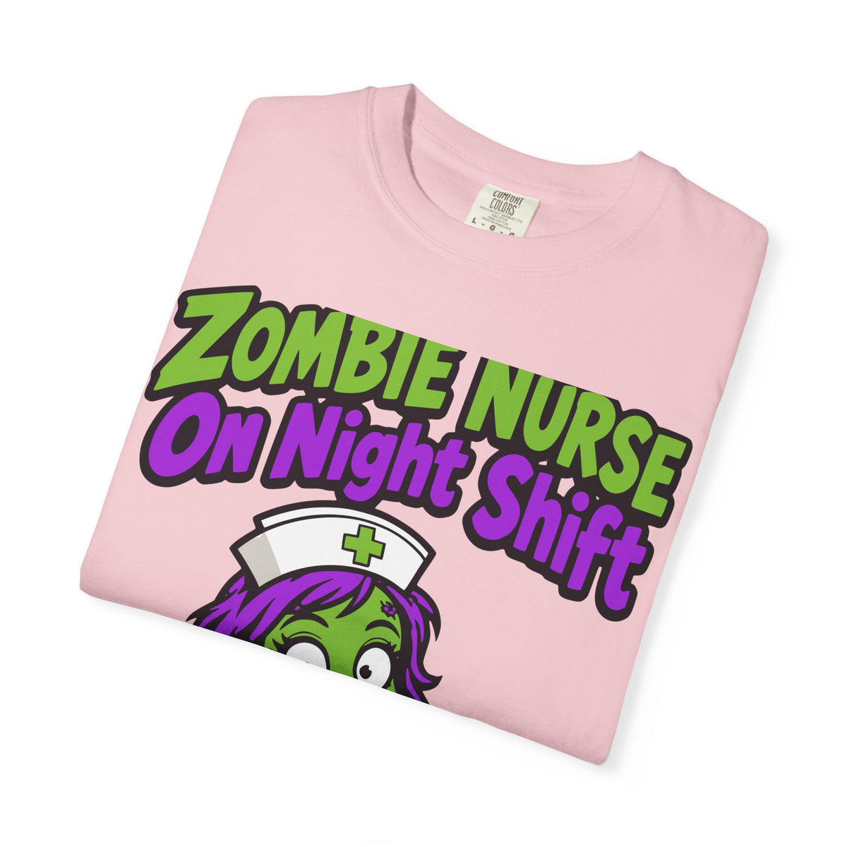 Zombie Nurse On Night Shift Halloween Shirt, Funny Nurse Zombie Tee