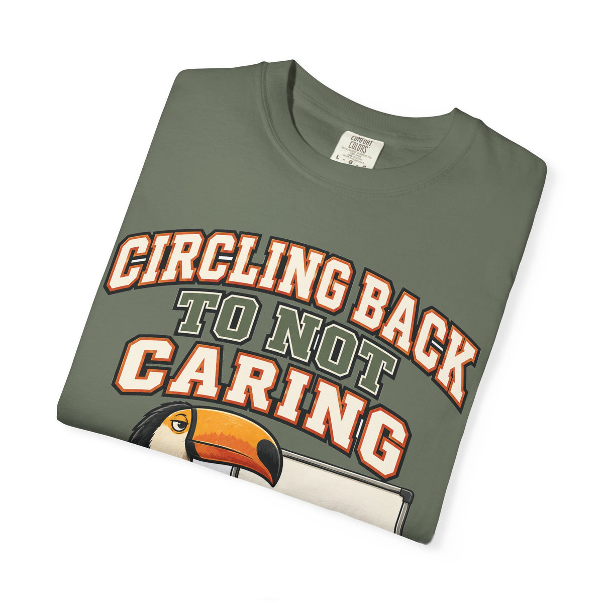 Sarcastic Shirt Circling Back To Not Caring, Funny Sarcastic Tee, Comfort Colors Graphic Shirt