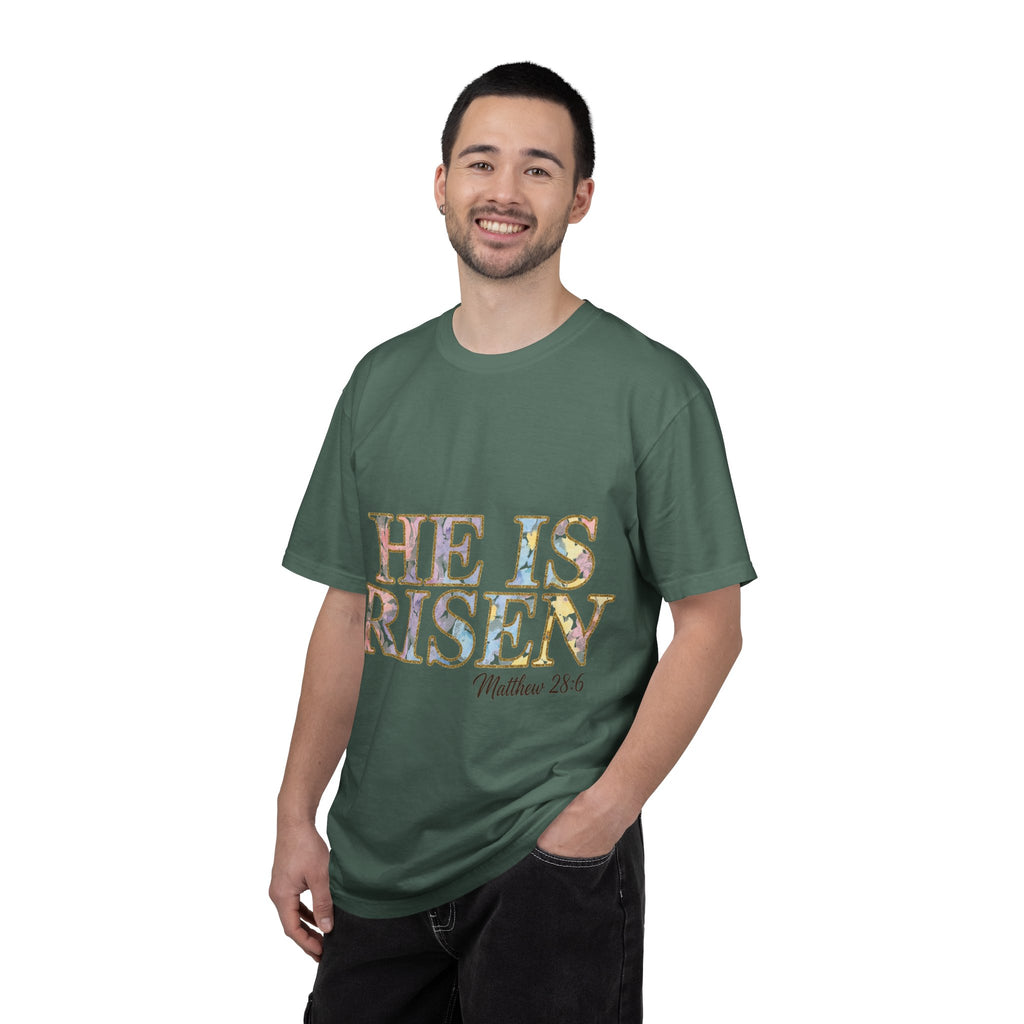 He Is Risen Shirt, Matthew 28:6 Easter Tee, Watercolor Christian Easter Shirt, Faith Gift