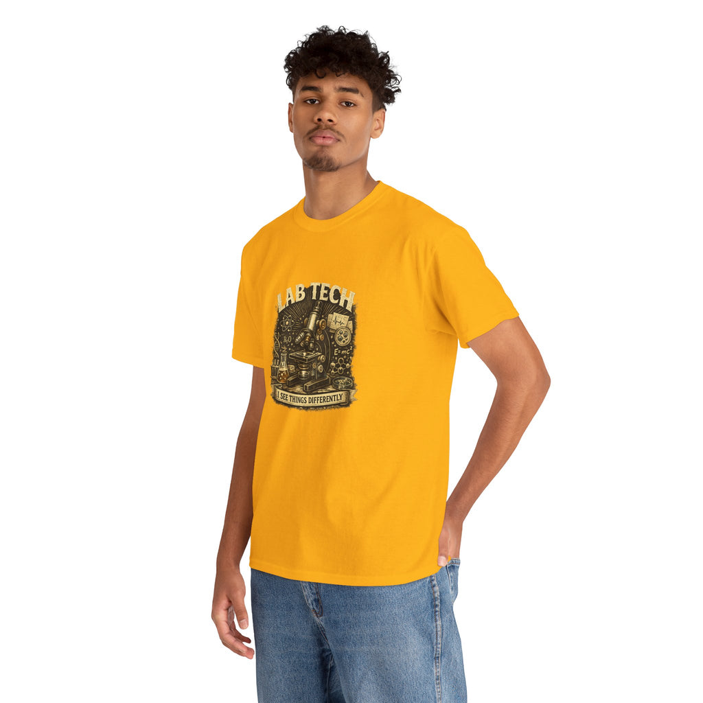 Lab Tech T-Shirt — "I Make Things Different" Vintage Science Tee