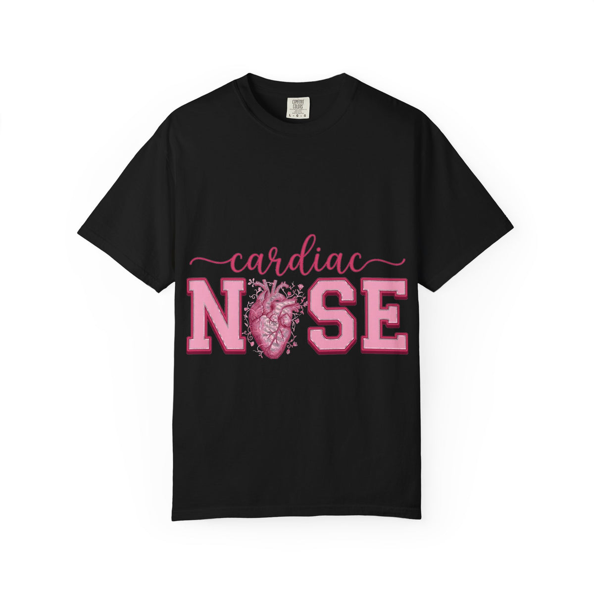 Cardiac Nurse Anatomical Heart Shirt, Pink Varsity Cardiology Tee, Cardiac RN Shirt, Nurse Gift