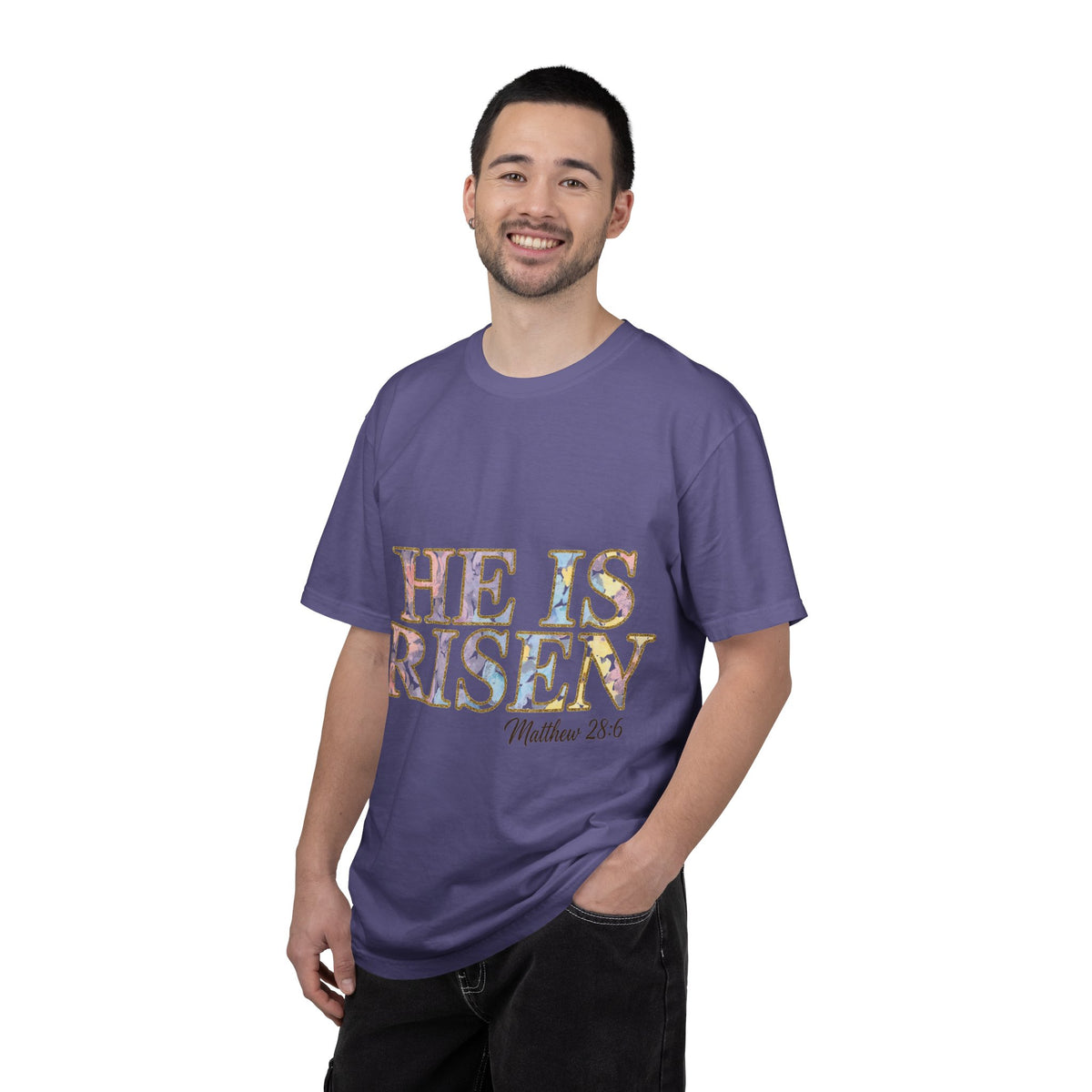 He Is Risen Shirt, Matthew 28:6 Easter Tee, Watercolor Christian Easter Shirt, Faith Gift