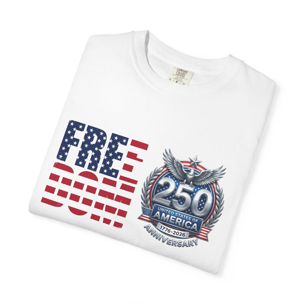 Freedom 250 Stacked Shirt, America Semiquincentennial Crest Tee, Patriotic 1776-2026 Shirt, July 4th Gift
