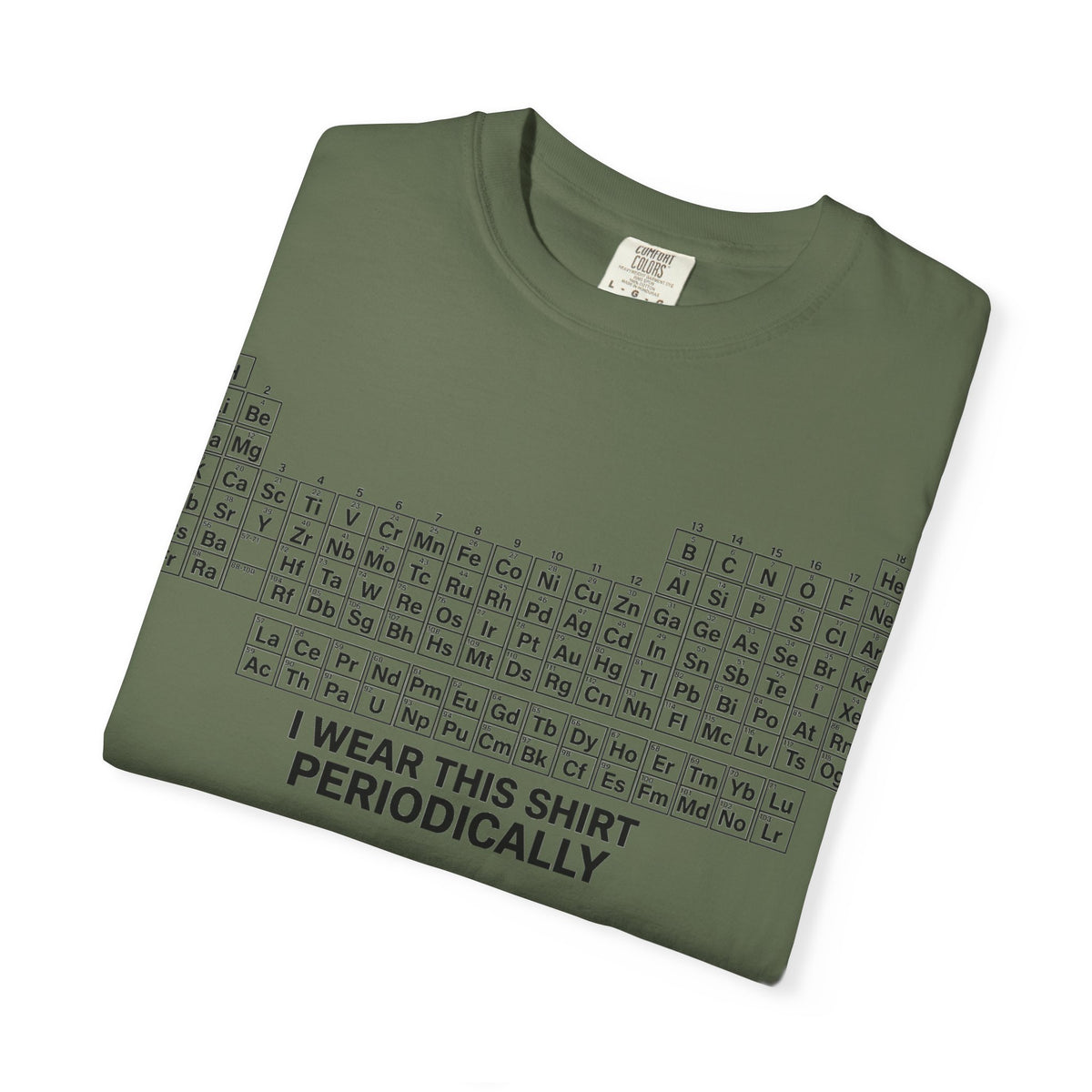 I Wear This Shirt Periodically Shirt, Funny Periodic Table Chemistry Tee, Science Teacher Shirt, Nerd Gift