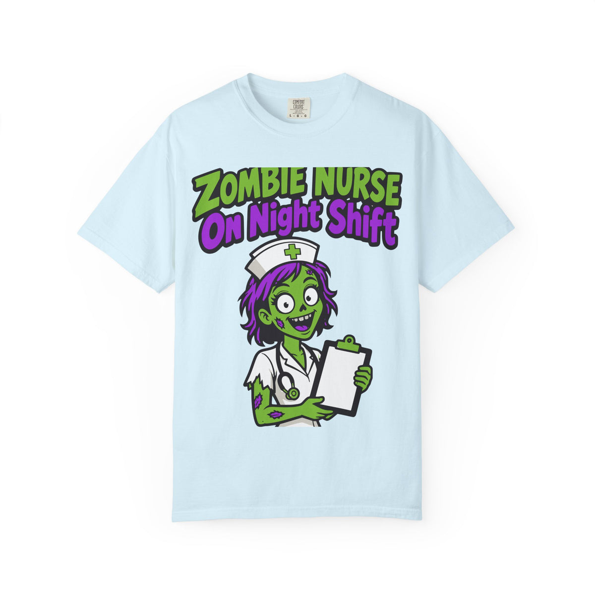 Zombie Nurse On Night Shift Halloween Shirt, Funny Nurse Zombie Tee